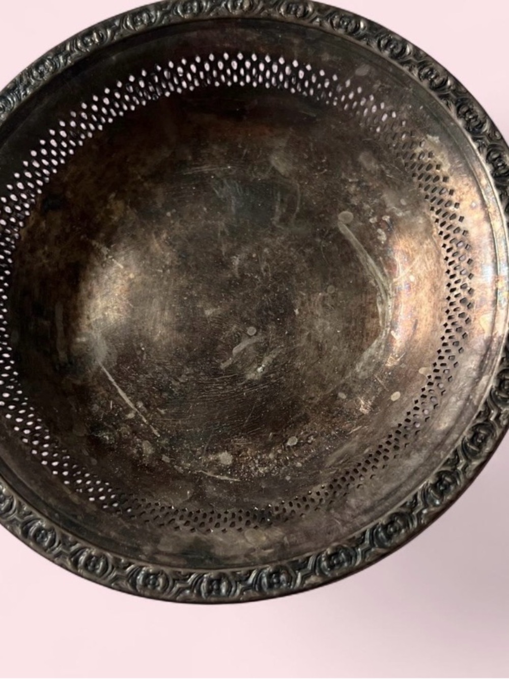 Vintage silver plated bowl